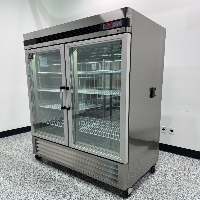 Summit Double Door Stainless Steel Refrigerator image 1